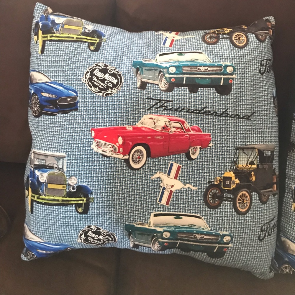 Ford thunderbird pillows